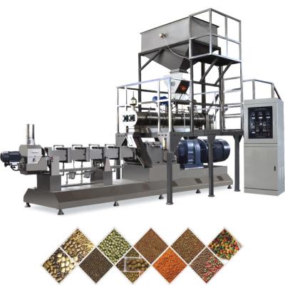 China High Capacity Automatic Production Line Automatic Floating Fish Feed Pellet Extruder Machine Factory Price for sale