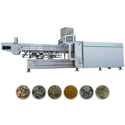 China High Efficiency Artificial Nutritional Reinforced Double Screw Extruder Rice Processing Line Te koop