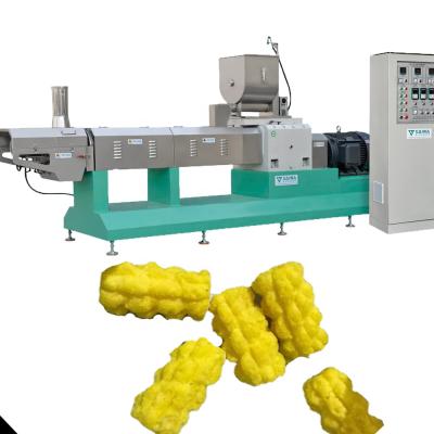 Cina Chinese Automatic Goods Production Snacks Making Machine Puffed Corn Maker Extruder Prices For USA in vendita