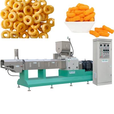 Cina High Efficiency Easy Operation Snacks Extruder Food Corn Puff Making Corn Snacks Machine Puffed Production Line in vendita