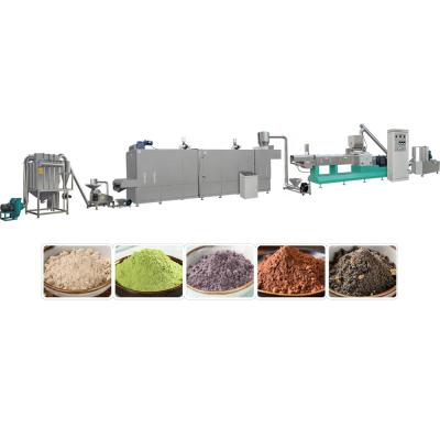 Cina Automatic Baby Instant Cereal Production Powder Nutritional Cereals Making Machine With Twin Scew Extruder in vendita