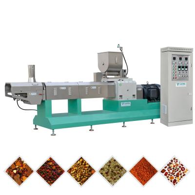 Китай High Efficiency Dog Food Making Machine Production Equipment Dry Dog Food Pellet Making Machine Dog Cat Fish Food Double Screw Extruder Machine продается