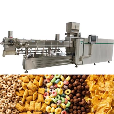 Cina High efficiency easy operation fully automatic crispy coated breakfast cereal making machine oatmeal production line for sale in vendita