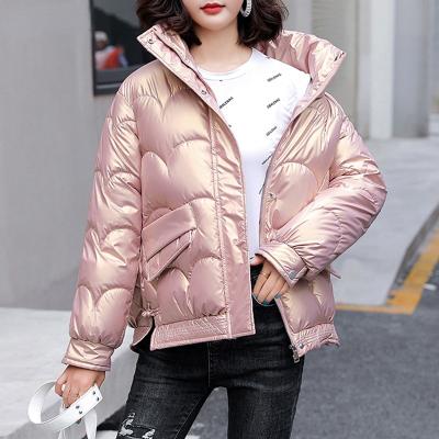 China Viable Fashion Thick Parkas Coats Winter Jackets Women Plus Size 3XL Outwear Jacket Fork Female Shiny Split Overcoat Loosely for sale