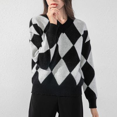 China Autumn Winter Breathable Fashion Female Casual Knitted Tops Women Long Sleeve Elastic Streetwear Pullover Sweater Tops for sale