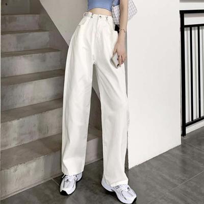 China Retro Breathable Jeans For Women High Waist Female Tie Dye Bundle Wide Leg Pants Jeans Streetwear Women 2021 Loose Loose Trousers for sale