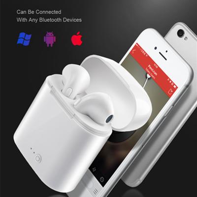 China Wholesale Price i7 TWS i7S Headband In Ear Wireless Earphone And Mini Sports Cell Phone Earphone With Stand Filling Case for sale