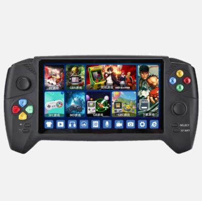 China Rechargeable New Twin-Stick 16G Dual 7 Inch Retro Handheld Portable Video Game Arcade HD TV Game Console for sale