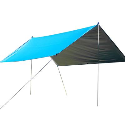 China Diagonal tying type Outdoor waterproof super awning camping tent Multi-person family beach sunshade awning single tent wholesale for sale