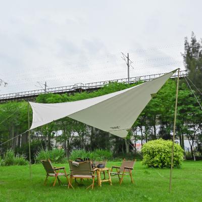 China Diagonal Tethering Type Shelter Canopy 4-6 Person Beach Shade Canopy Waterproof Ultralight Camping Tent for sale