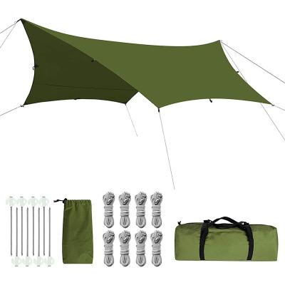 China Diagonal Tie Type Outdoor Canopy Tent Fishing Portable Multi Purpose Canopy Fabric Camping Tent Rain Proof Sunscreen Tent for sale