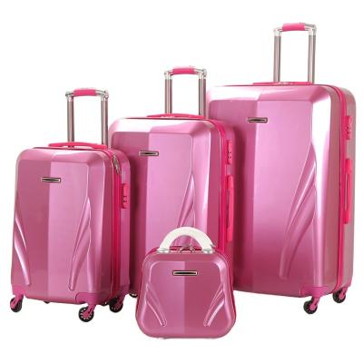 China Hard Shell Trolley Luggage Marksman professional case, elegant pink cheap suitcase, large capacity and easy to carry for sale