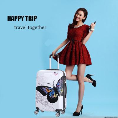 China Hard Shell Trolley Luggage Travel Bag Trolley School Bags Rolling Wheels 3pcs Suitcase for sale