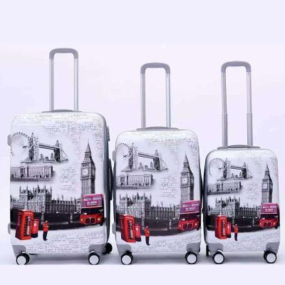 China Hard Shell Trolley Luggage Fashion Printed Luggage Sets China Supplier Suitcase Boarding Case for sale