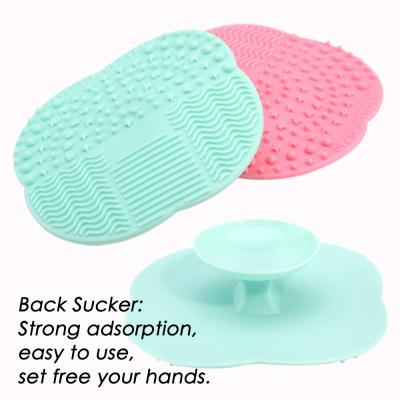 China Skin-Friendly Makeup Set 4 Sweep Quick Remover Tools Sweep Color Removal Sponge And Makeup Brush Cleaning Pad for sale