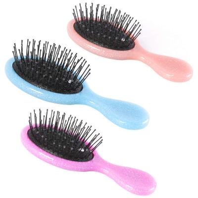 China Toddler Detangler Hair Brush Skin-Friendly Detangling Travel Brushes 3Pcs Women's Valentines Day Best Gift Small Wet Hair Brush For Baby Kids for sale