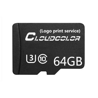 China Shenzhen U3 64GB factory price custom class 10 mobile tf 64gb sd micro flash memory card for sale