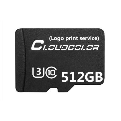 China Shenzhen U3 512GB factory price custom class 10 mobile tf 512gb sd micro flash memory card for sale