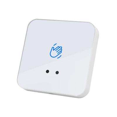 China 86 Size Plastic Time Delay Surface Install Door Release Contactless Infrared Switch No Touch Exit Button for sale