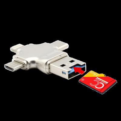 China 16GB OTG Multi Card Phone USB Flash Drive Micro TF Card Reader in Flash Memory Hard Disk Drive for sale