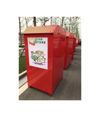 China Outdoor Promotional High Quality Outdoor Public Container For Used Clothes Donation Shoes Recycle Bin for sale