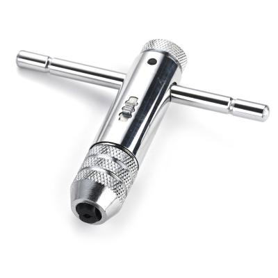 China Durable Professional Tools Tap Adjustable T Chrome Plated Ratchet Wrench Price for sale