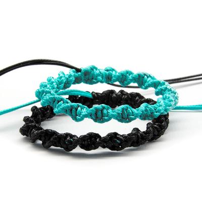 China Wholesale Cheap Handmade Bracelets FASHIONABLE Black Blue Couple Bracelet Bangle Rope Bracelets for sale