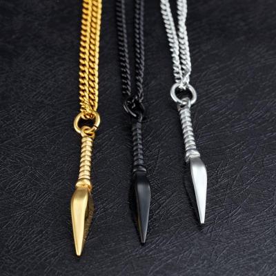 China Spearhead Stainless Steel Men Hip Hop Necklace Jewelry Romantic Special Pendant Gifts for sale