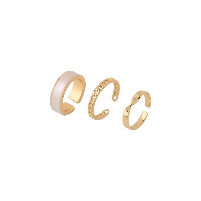 China FASHIONABLE fashion personality simple Korean trendy rings set INS cold wind adjustable index finger ring female for sale