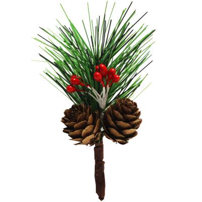 China DIY Christmas Decoration Christmas Ornaments Pine Branches Red Pine Needles Pine Cone DIY Handmade Creative Packaging Gift Box Accessories for sale