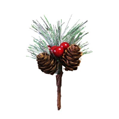 China Christmas /festivity decoration pine needles for Christmas tree Christmas party decorations props artificial pine cones pine needles props for sale