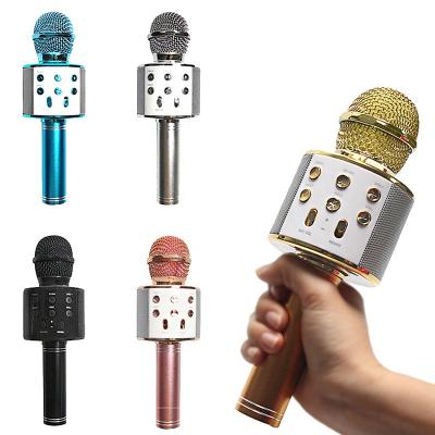 China USB Factory Microphone WS 858 Handheld Wireless Karaoke Microphone Mic Speaker 858 Handheld Karaoke Microphone Wholesale Handheld Microphone for sale