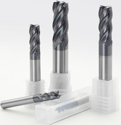 China Carbide CNC 4 Flute Spiral Bit Milling Cutter 4Flutes Carbide CNC Router Bits for sale