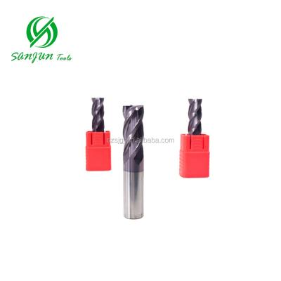 China Carbide Cutter HRC55 16mm Wolfram Carbide Flat End Mill for sale