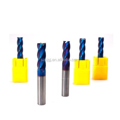 China Factory 6MM good carbide square end mill wear resistance 4 flutes / solid carbide endmills for stainless steel for sale