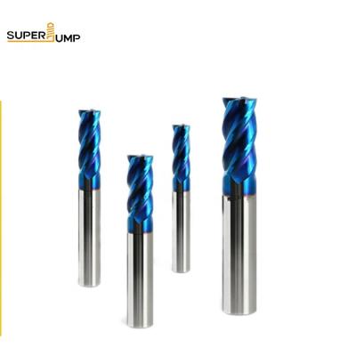 China Carbide Solid Carbide Naco Blue Coating Milling Cutter for sale