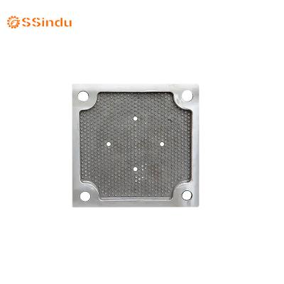 China Building Material Shops Customized 304 Stainless Steel Filter Plate Into Filter Press Machine for sale