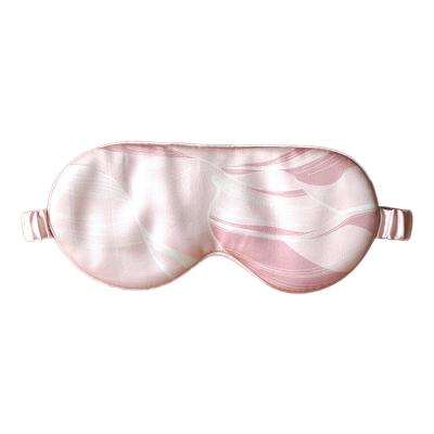 China Anti-Wrinkle 19 Momme High Grade Blackberry Sleeping Eye Mask Cover Silk Print 100% More Blinder Night Eye Patch For Women MenTravel Nap for sale