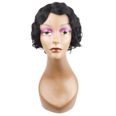 China Side Dots Lace Up Wig Pixie Curls Wig Deep Wave Lace Wig Hair Lace Front Wigs Brazilian Hairs Virgin Hair Vendor for sale