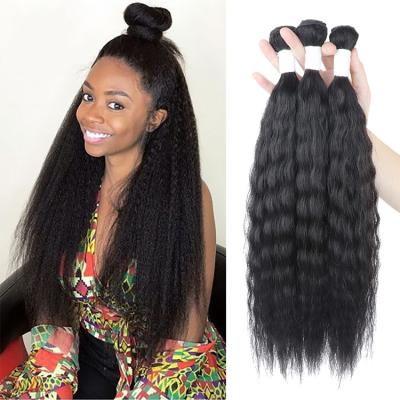 China Soft Three Bundles Wholesale Brazilian Afro Kinky Curly Hair Weave Hair Extensions for sale