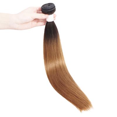 China Cheap Price 100%Virgin Hair Soft Wholesale Two Color Hair Weave Bundles Silky Straight Wave Silky Fast Shipping for sale