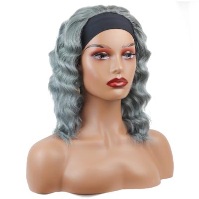 China Brazilian Hair Dody Wave Jerry Deep Curl Headband Wig Brazilian Hair Color Women's Kinky Curly Hairband Wig Headband Wigs for sale