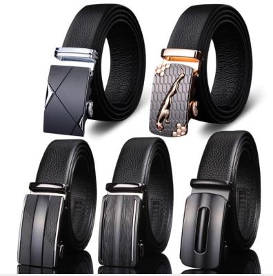 China Cow Genuine Leather Luxury Belts Designer Buckle Cowhide Belt Mens Automatic Belts for sale