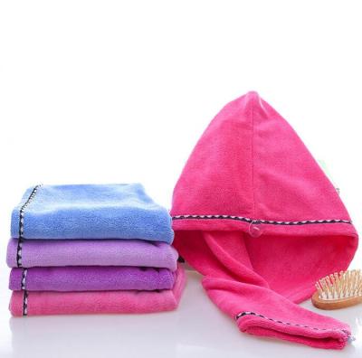 China JOINT Turban Wrap Hat Drying SPA Bathing Magic Dry Hair Towel Super Absorbent Microfiber Shower Hair Hat Quick Dry Towel for sale