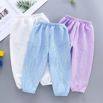 China Anti-Wrinkle Polyester Cotton Girl Bloomers Kids Baby Walker Pants Elastic Girls Boy Girl Toddler Long Pants&Trousers for sale