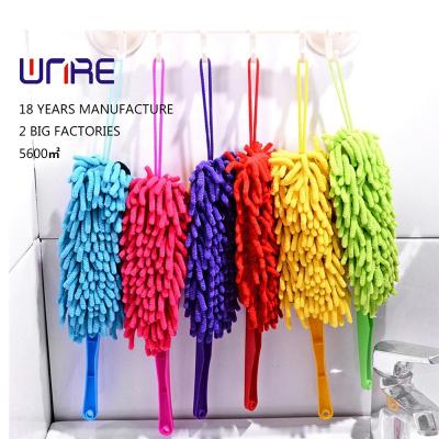 China High Quality Cloth Car Duster Household Cleaning Cleaning Cloth With Plastic Handle for sale