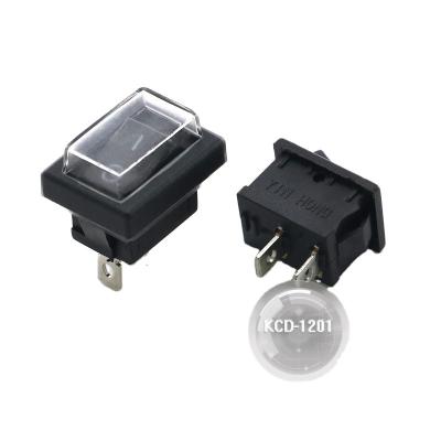 China Copper / Electric Iron China Manufacture With Two Pins KCD3 15A 250V Corner Waterproof Rocker Switch for sale