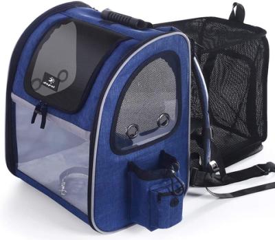 China Breathable Pet Carrier Backpack, Expandable Breathable Dog Carrier Backpack for Small Dogs Cats, Pet Backpack Bag for sale