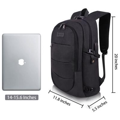 China OEM Travel Laptop Backpack Business Waterproof Anti-theft Bag With USB 15.6 Inch Left Charging Computer Backpacks for sale