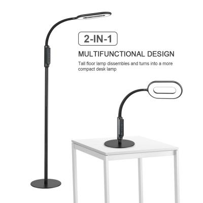 China 2022 New Living Room Garden Hotel Reading Eye Protection Studying Led Night Light 2 in 1 High End Luxury Floor Lamp for sale